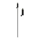 image 1 of Harbour Housewares Metal Garden Torch - Cylinder - Black