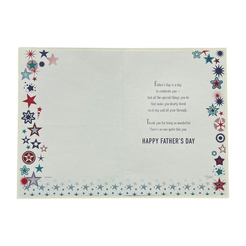 image 1 of To My Partner Star Burst Design Father's Day Card