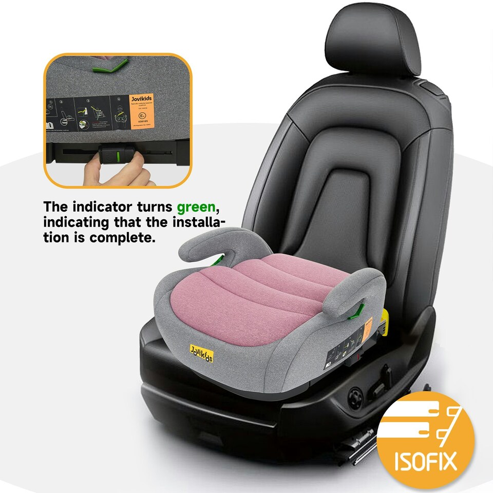 image 1 of JoviKids Ohho Isofix Booster Seat Pink