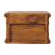 image 10 of Artisan Furniture Solid Wood Bamboo Open Bedside in Amber Oak Finish, 1 Drawer & 1 Shelf, Brown