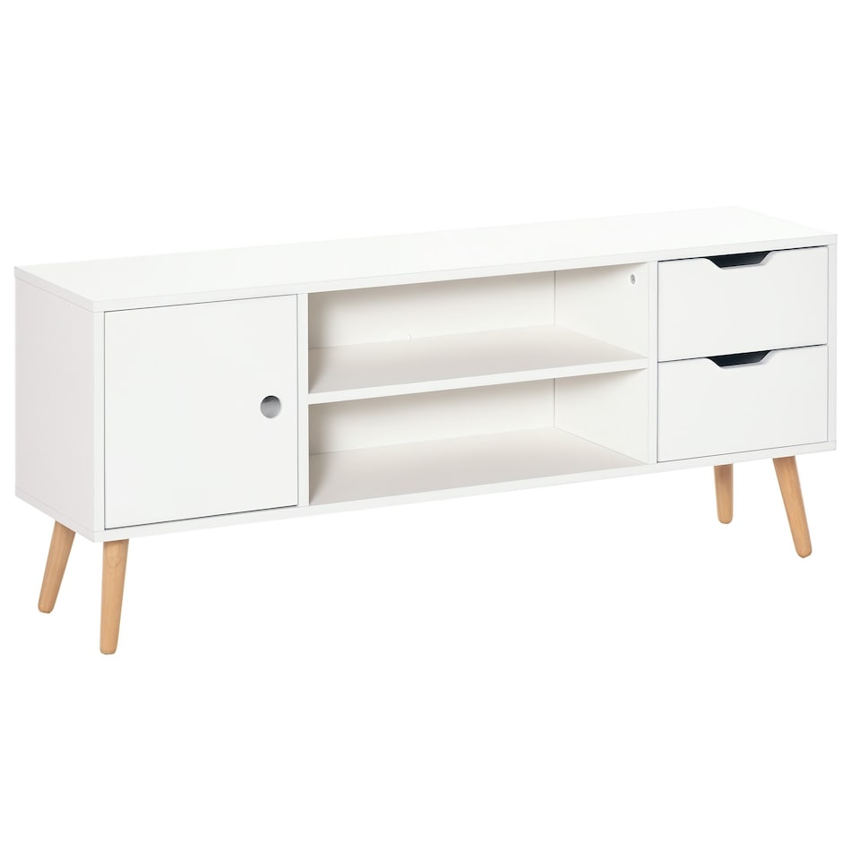 image 1 of HOMCOM Modern TV Stand W/ Storage Shelf Media Console Table Entertainment Center
