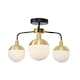 image 1 of BHS Sadie Flush Ceiling Light, Brass