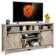 image 1 of COSTWAY 65 Inches TV Stand Media Entertainment Center Grey Grey