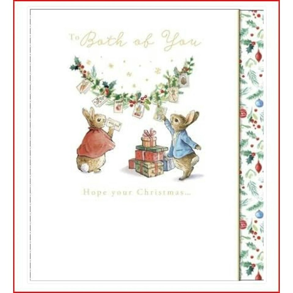 image 1 of Peter Rabbit Both of You Christmas Card