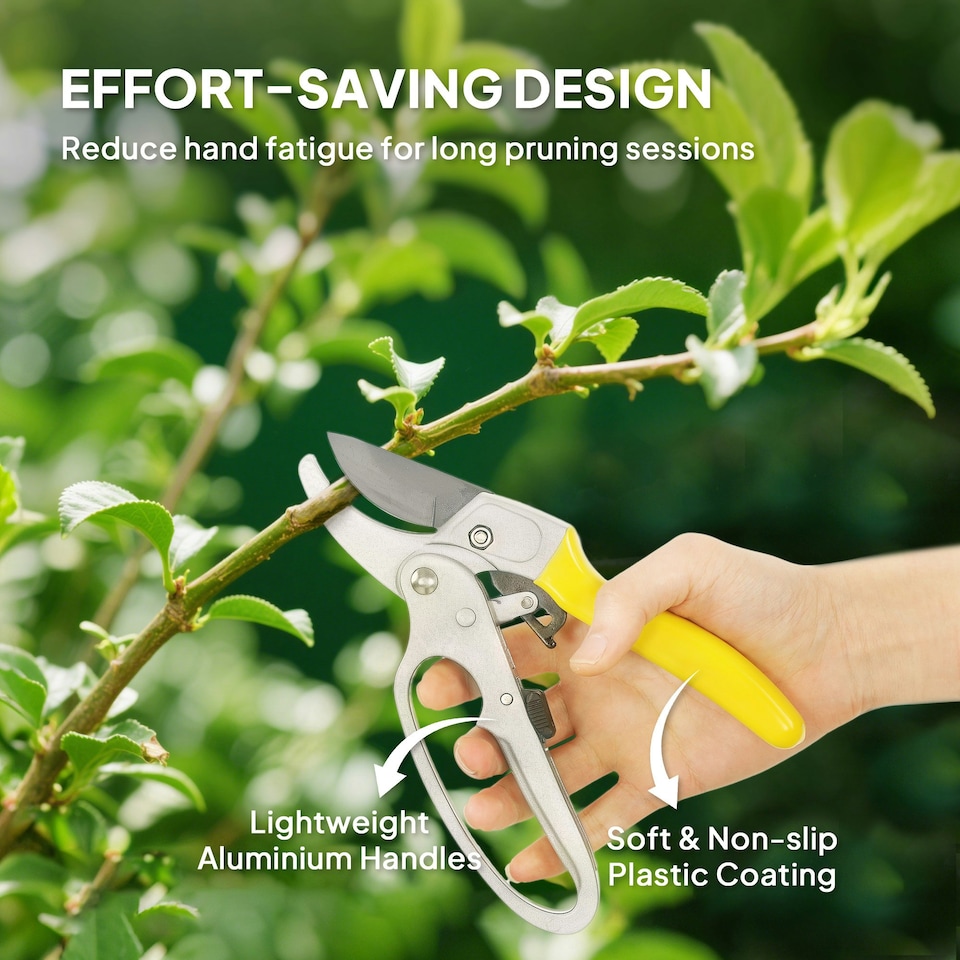 image 1 of Outsunny 8" Garden Secateurs, Pruning Shears Heavy Duty with Safety Lock