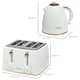 image 7 of HOMCOM 1.7L Kettle and Toaster Set with Defrost Reheat and Crumb Tray White