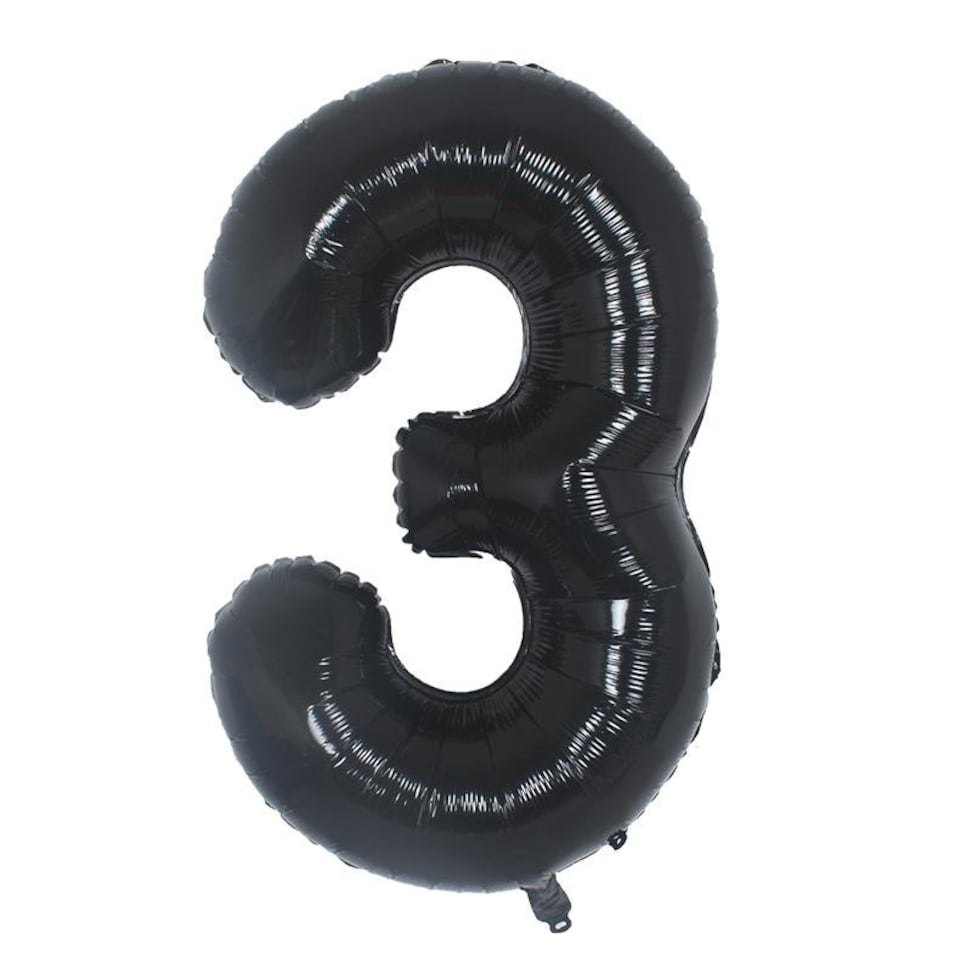 Realmax 3 Foil Balloon - Black - One Size