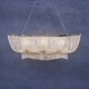image 3 of Interiors by Premier 6 Light Chrome Pendant, Adjustable Aluminium Chain Basket Pendant, Boutique Luxe Lighting For Living Room