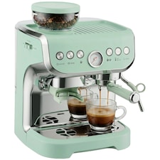 HOMCOM Espresso Machine, Bean Grinder & Steam Wand, 15 Bar Pressure