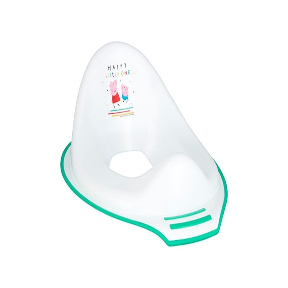 image 1 of Peppa Pig Teal Non Slip Potty, Training Seat and Step Stool