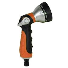 Spray Nozzle Orange Watering Hose Pipe Gardening Thumb Trigger 10 Patterns