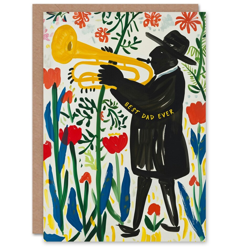 image 1 of Trombonist Folk Best Ever Fathers Day Dad Card