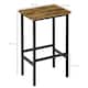 image 3 of HOMCOM Industrial Bar Stools, Set of 2 Kitchen Breakfast Bar Chairs with Footrest, Counter Height Island Stools for Dining Area, Home Pub, Rustic Brown