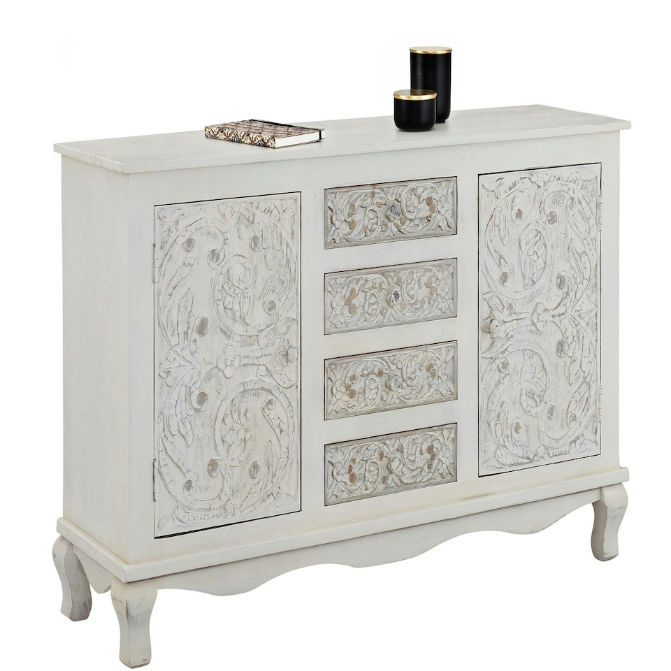 image 1 of Rajat Sideboard 2D4DR white Grey White | White Grey