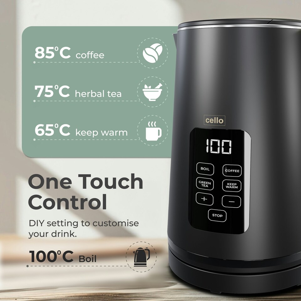 image 1 of Cello Digital Kettle with Temperature Control