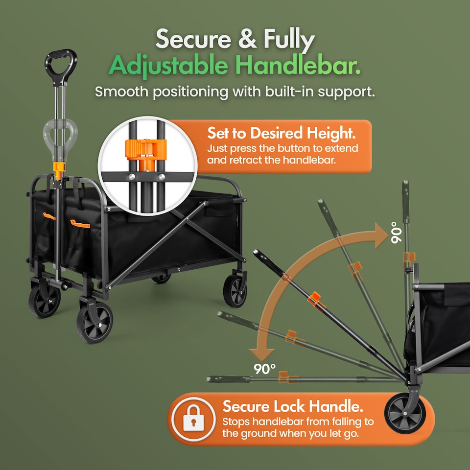 image 1 of VonHaus 70L Festival Cart on Wheels