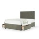 image 1 of Majestic 1000 Pocket Sprung Slate Linen 2 Drawer Divan Set And Valencia Headboard Super King