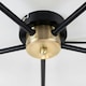 image 1 of ValueLights Steampunk Style Antique Brass And Matte Black 5 Way Ceiling Light Fitting