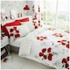 image 4 of VELVETIO Poppy Flower Duvet Cover Set Reversible Polycotton Easy Care Beddings Pink | Blush Pink | King