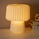 image 1 of ValueLights White Origami Table Lamp with Paper Fold Shade