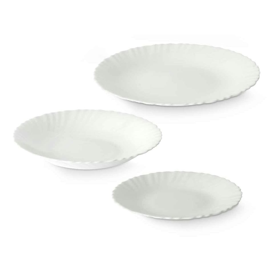 image 1 of Dinnerware Set Vivalto F-LXP95-75-F-LSP85 White Opaline glass (2 Units) N/A