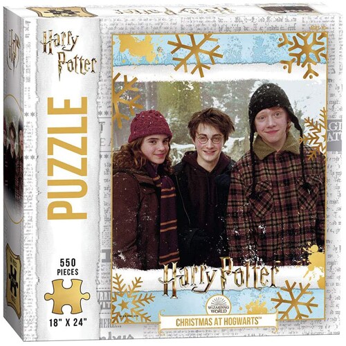 Harry Potter Christmas at Hogwarts Puzzle (550 pieces) - Brand New