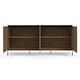 image 5 of Bari Higboard with 1 Door / 2 Drawers in Oak Look Brown | oak/black