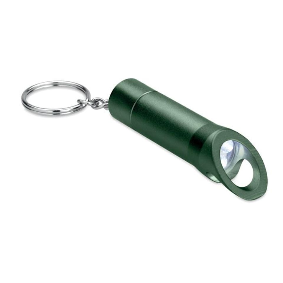 image 1 of MidOcean Litop Metal Torch Keyring | Green | Dark Green | One Size | 1