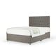 image 1 of Signature Platinum 2000 Pocket Sprung Slate Linen Divan Set And Lona Headboard Small Double