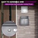 image 4 of FURNISHED Outdoor Wall Mounted Post Box Galvanized Steel | Grey | Grey