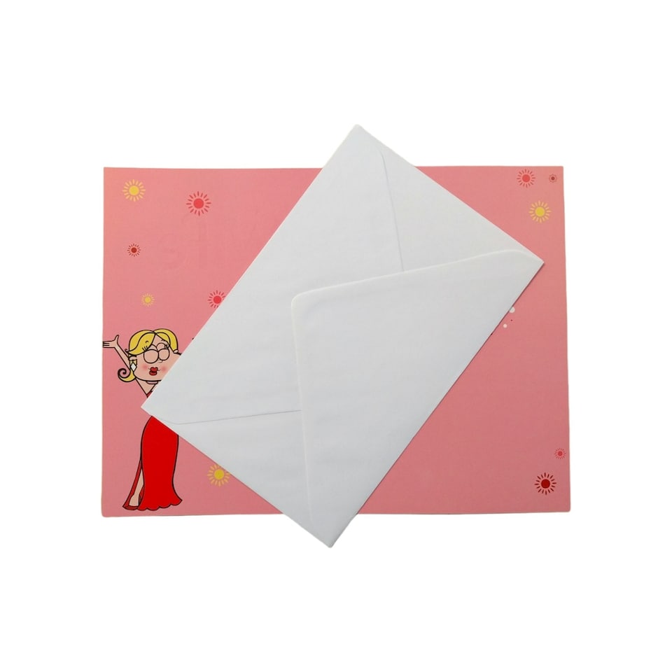 image 1 of Loving Birthday Wishes For My Wife Lady with Champagne Design Witty Words Card