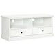 image 1 of HOMCOM TV Stand with Drawers Shelves and Cable Management, for 45" TVs, White