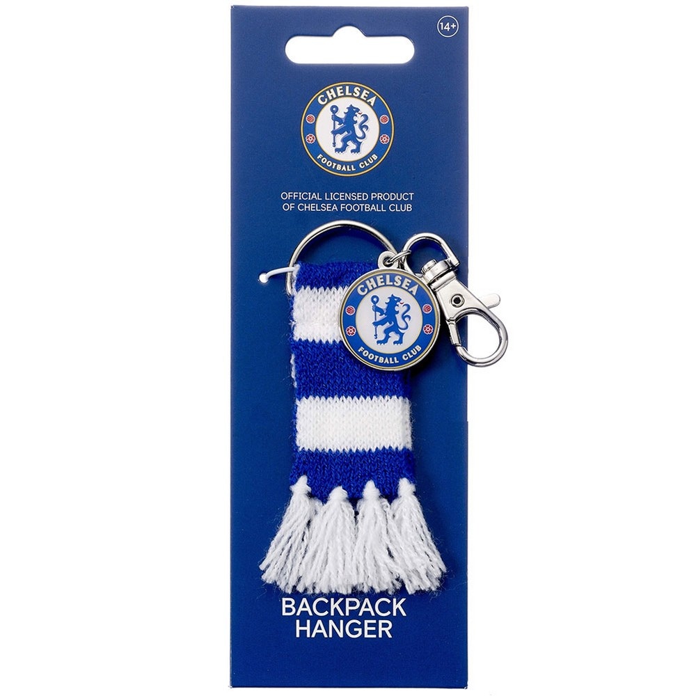 Chelsea FC Bar Scarf Bag Charm | Blue | Blue/White | 1 - Tesco
