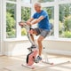 image 9 of HOMCOM 2-In-1 Folding Exercise Bike with 8-Level Magnetic Resistance Pink | Pink