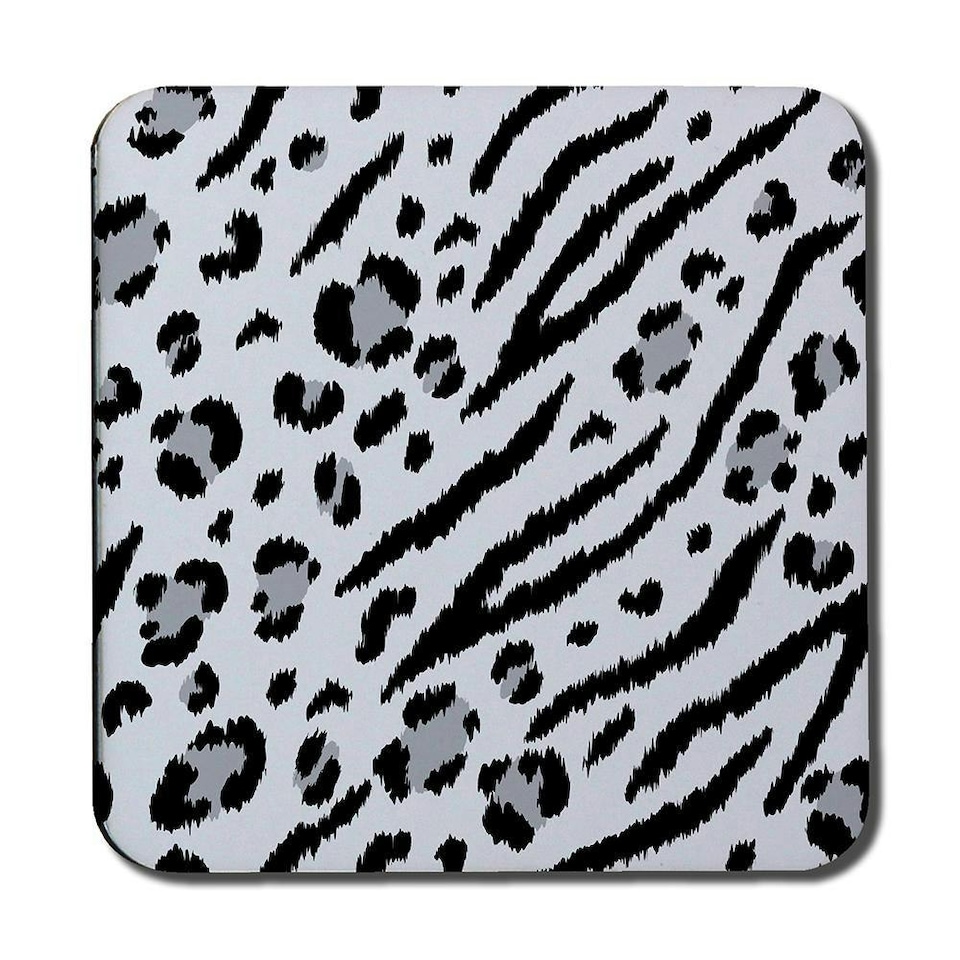 image 1 of Zebra & Leopard Print (Coaster)
