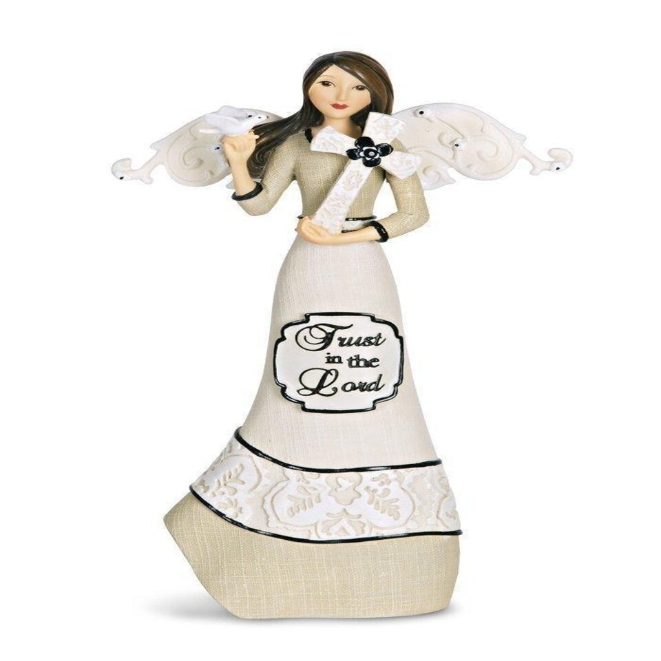 image 1 of Modeles "Trust in The Lord" Angel Figurine, 6-Inch