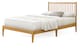 image 1 of 4ft6 Double Oak Finish Wood bed Wooden Frame Bedstead. Solid Wood, Spindle Style | Clear | Double