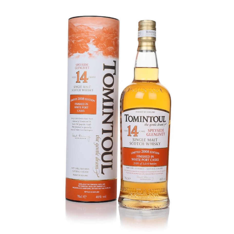 image 1 of Tomintoul - White Port Cask Finish Speyside Single Malt Scotch 2008 14 year old Whisky | Multi | 1