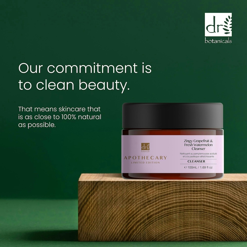 image 1 of Dr Botanicals Zingy Grapefruit & Fresh Watermelon Cleanser 100ml