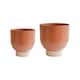 image 1 of Austin Dual Metal Planters (Set of 2) - Mild Steel - Rhubarb | Brown