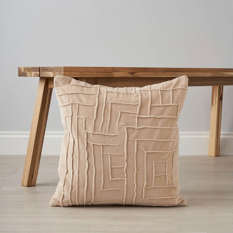 image 1 of BHS Genevieve Cushion, Cream Cream | Cream