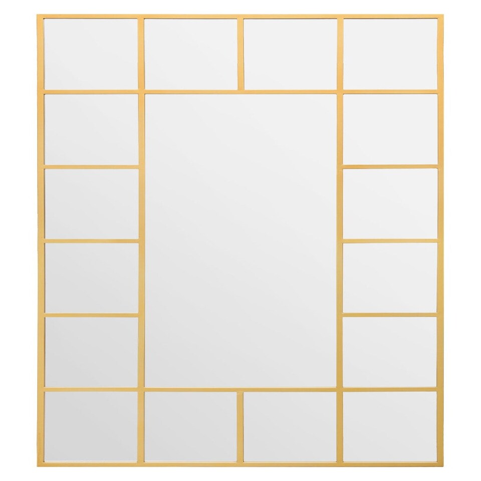 image 1 of The Genestra - Gold Modern Wall & Leaner Garden Mirror 79"x 47" 200x120cm Gold