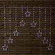 image 2 of 1.2m Multi Colour LED Star Curtain Lights Christmas Decorations
