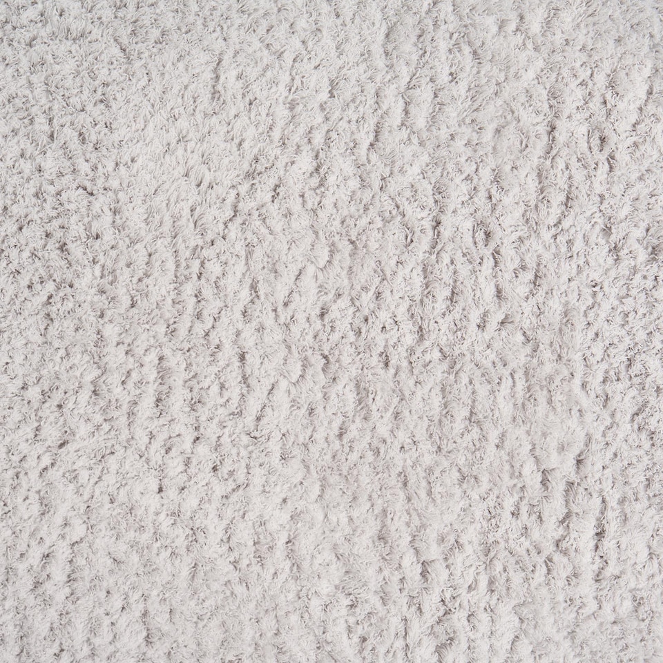 image 1 of OHS Fluffy Teddy Rug Soft Floor Carpet Non Slip Area Mat - 160 x 230cm | Silver | 160cm x 230cm