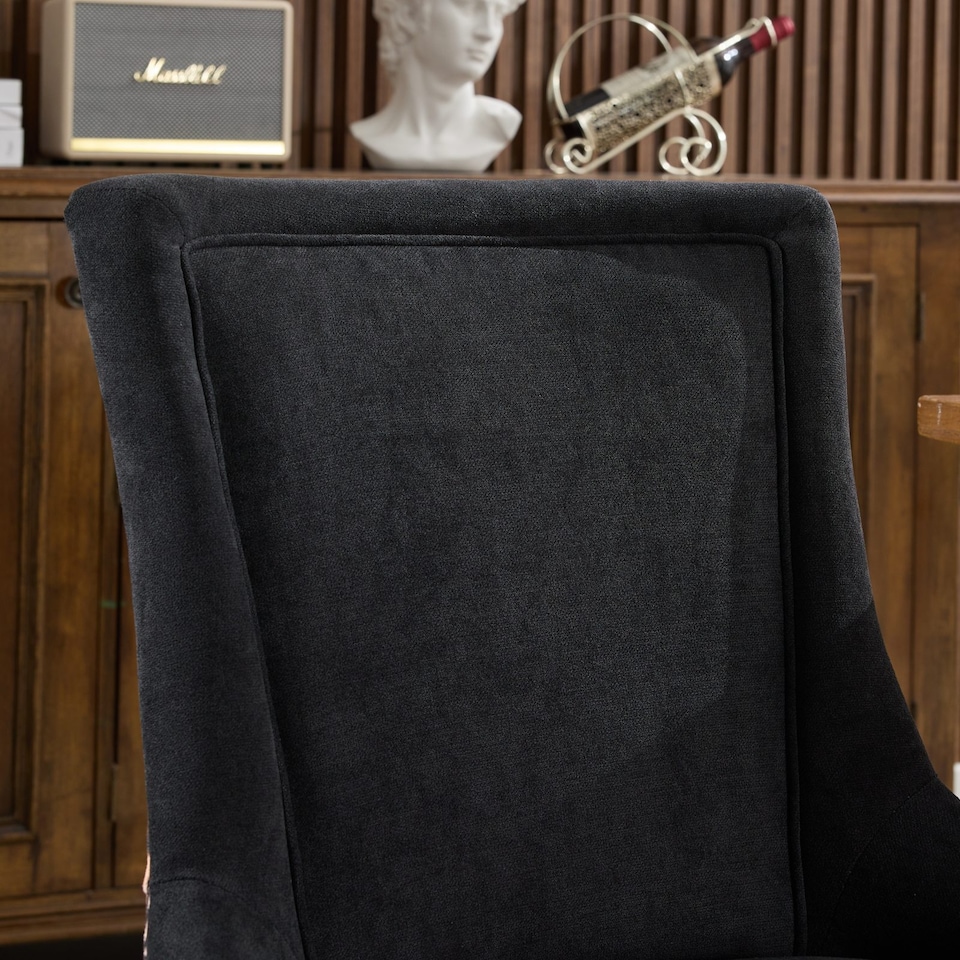 image 1 of Bewley Set of 4 Modern Leopard Print Dining Chairs with Wooden Legs