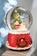 image 4 of Musical Christmas Snowglobe Large Water Ball Features Christmas Santa Tree Scene Cute Resin Base Decorations