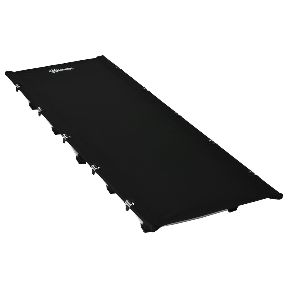 image 1 of Outsunny Lightweight Camping Cot Portable Compact Sleeping Bed w/ Carry Bag
