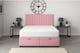 image 2 of Divan 5ft Kingsize Apollo Pink Plush Ottoman Lift Up Storage Bed Set