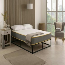 The Saffron Comfort All Foam Mattress – 8" Deep Memory & Reflex Foam Grey | Small Double