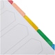 image 4 of A4 White 5-Part Multi-punched Reinforced Board Multi-Colour Blank Tabs Index